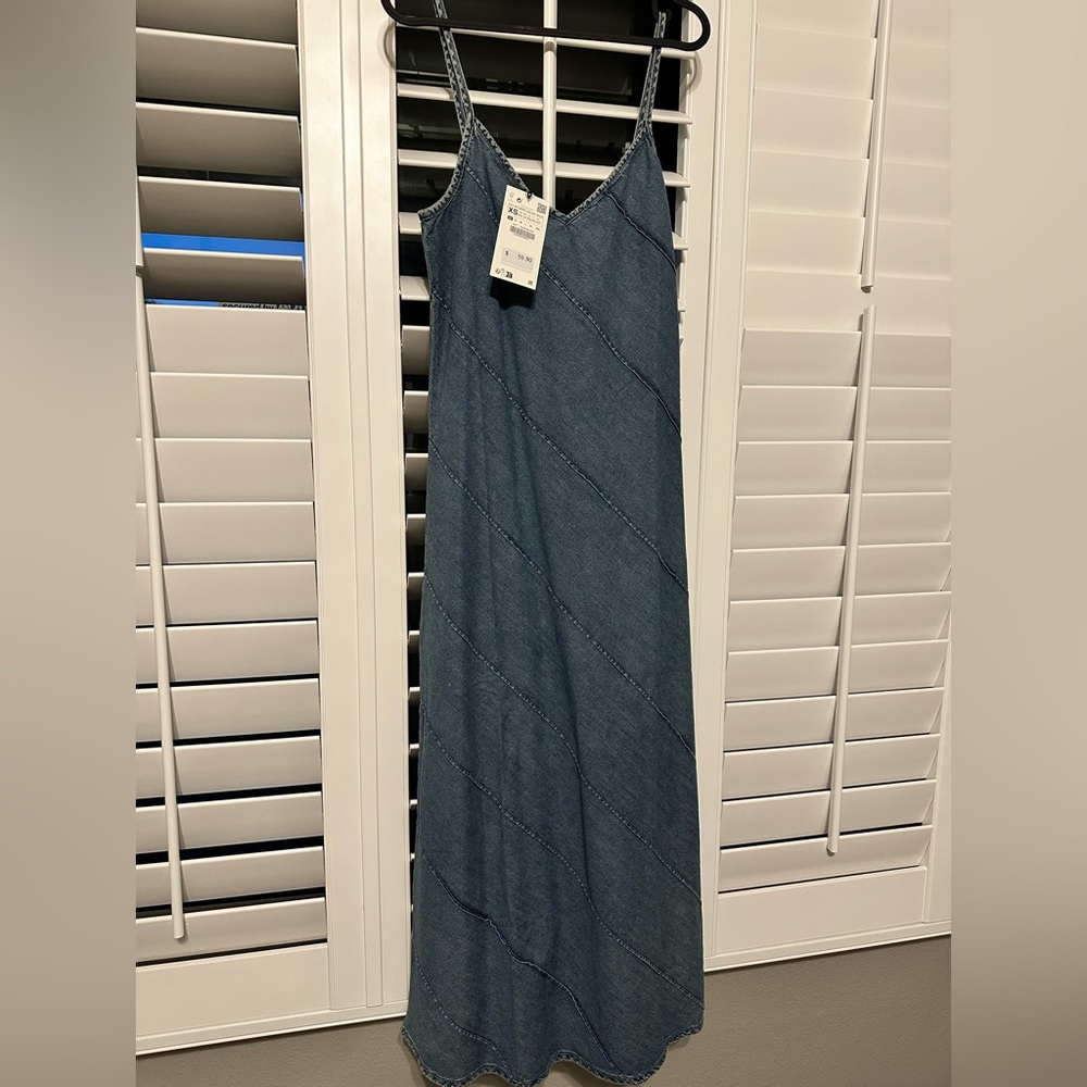Zara Denim Maxi Dress